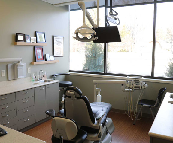 Dental chair with monitor