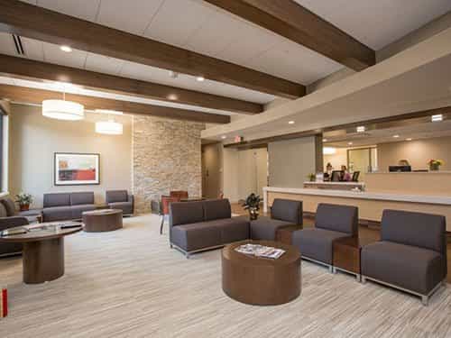 Waiting area of the Associated Dentists Madison Office